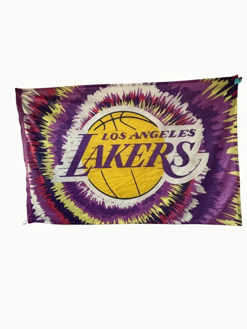 2009 LA Lakers NBA Licensed Flag 44x28 Kobe Era Psychedelic Tie Dye Banner